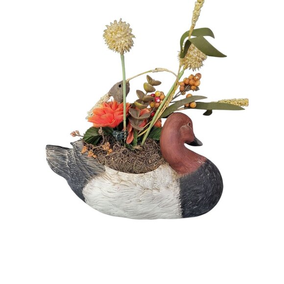 Vtg Duck Planter Ceramic FTD Vase Planter 1990's 10" x 6" x 4" - Picture 4 of 7